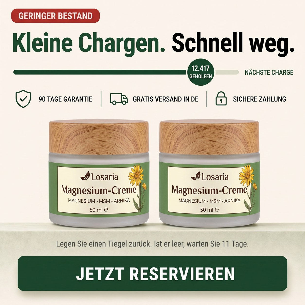 Kleine Chargen – schnell ausverkauft