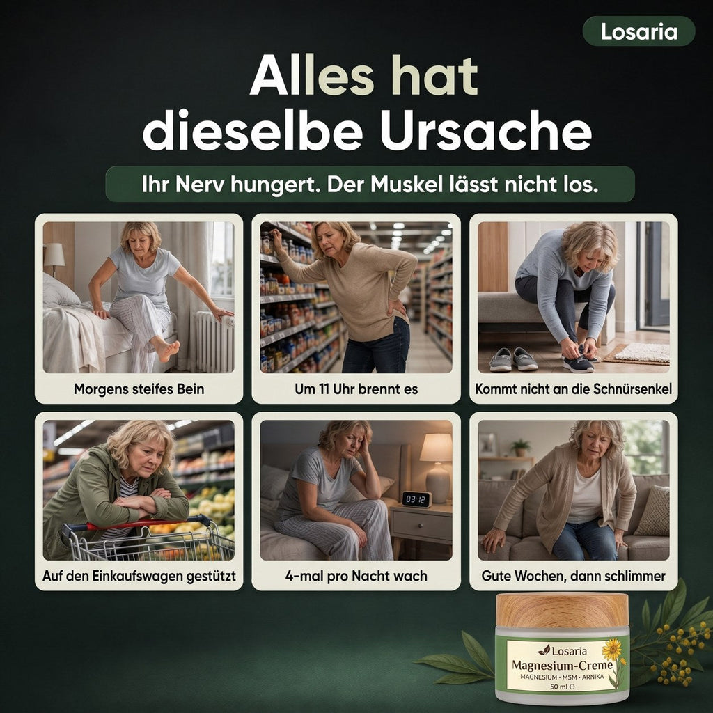 Alles hat dieselbe Ursache: Ihr Nerv hungert, der Muskel lässt nicht los