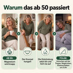 Warum das ab 50 passiert: Magnesium wird knapp, Knorpel hungert, Entzündung schaltet nicht ab