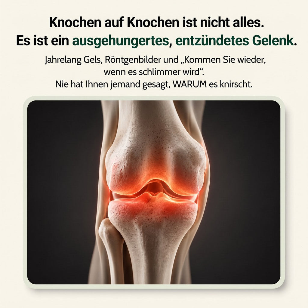Knochen auf Knochen ist nicht die ganze Geschichte – es ist ein ausgehungertes, entzündetes Gelenk