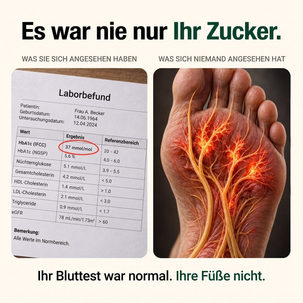 Es war nie nur Ihr Zucker – der Bluttest war normal, die Füße nicht