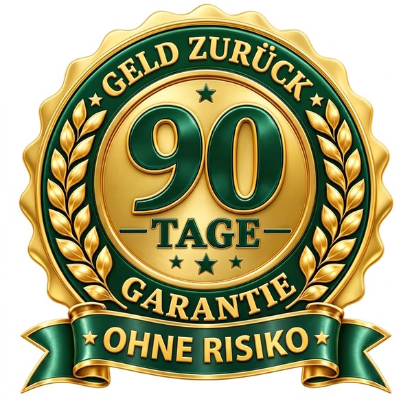 GESCHENK: 90 Tage Geld-zurück-Garantie