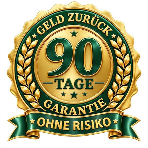 GESCHENK: 90 Tage Geld-zurück-Garantie