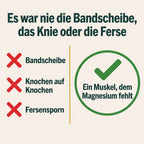Es war nie die Bandscheibe, das Knie oder die Ferse – sondern ein Muskel, dem Magnesium fehlt